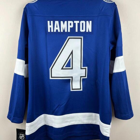 Tampa Bay Lightning Custom Fanatics HAMPTON #4 Jersey Women’s M Blue 2023 - Picture 2 of 10